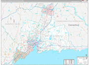 New Haven Wall Map Premium Style
